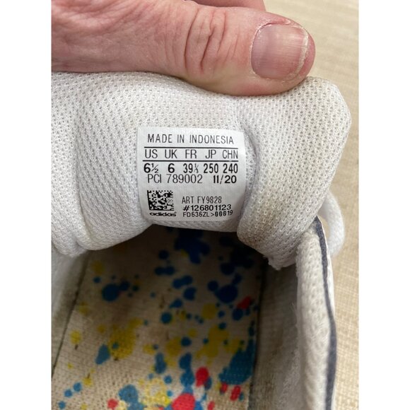 Adidas Superstar Splatter Womens Sneakers Size 6.5 SKU 1470 - Picture 5 of 6